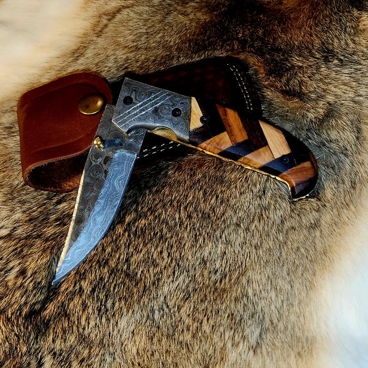 Herringbone Folding Knife