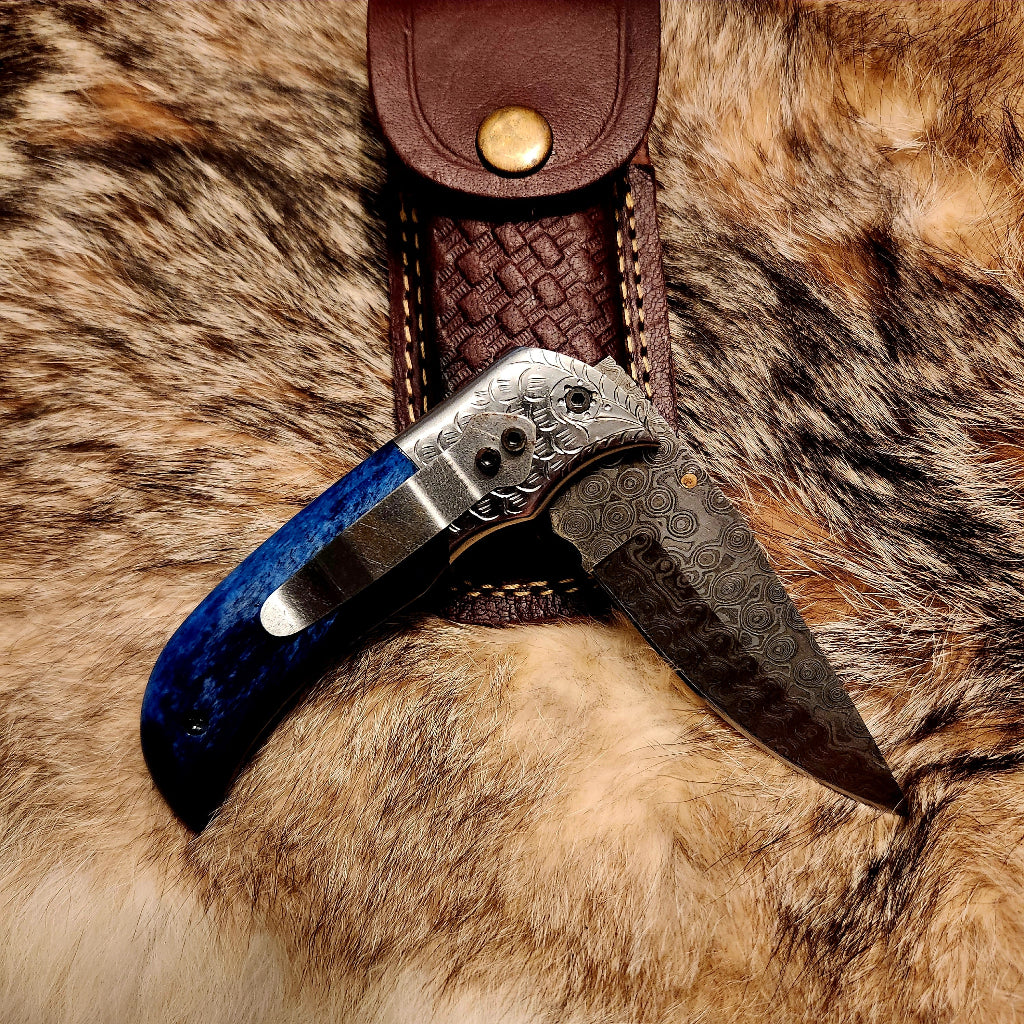 Dyed Bone Blue Folder