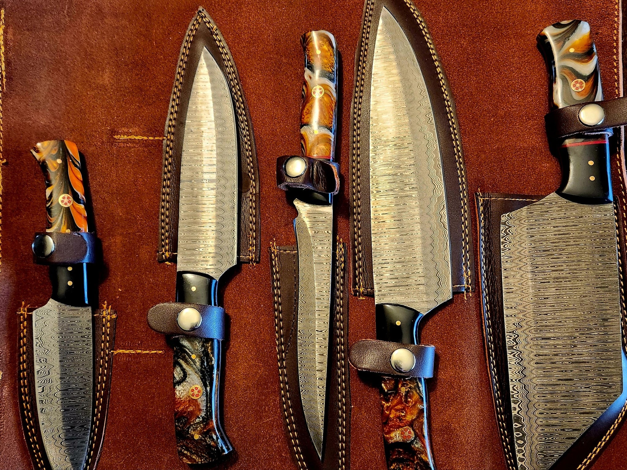 Damascus steel knives