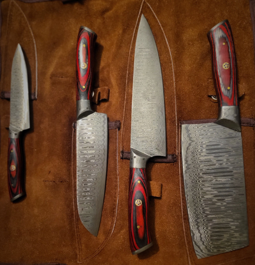 Opulent Chef's Quattro: Damascus Edition