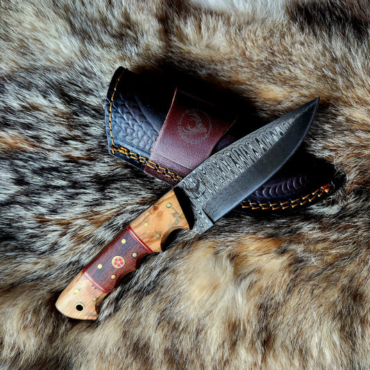 RUSTICLOOM DAMASCUS UTILITY KNIFE