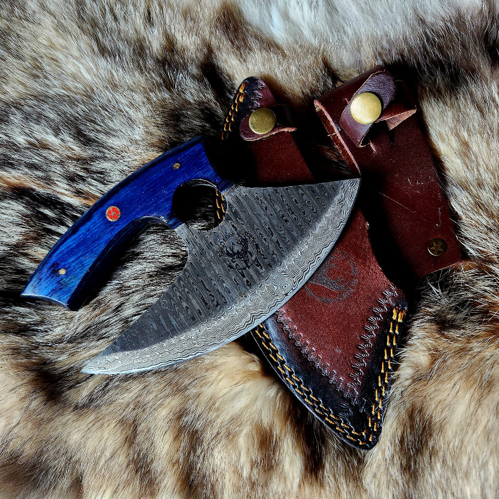 DIAMOND WOOD BLUE AND BLACK Ulu