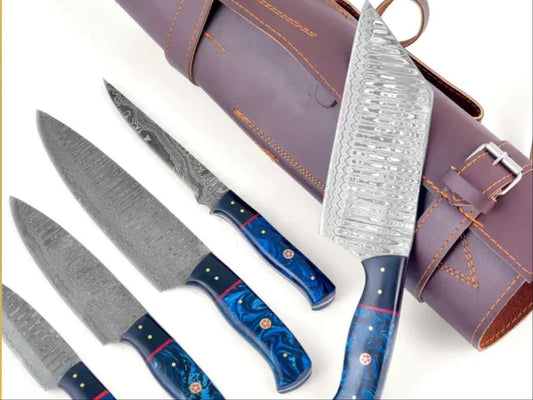 Artisanal Mastery Damascus Essence 5-piece Blue