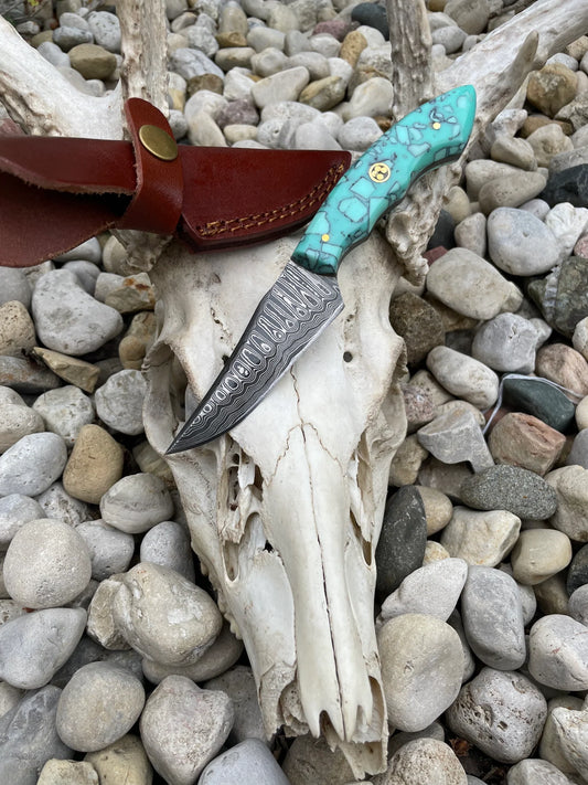 Turquoise Hunting Knife