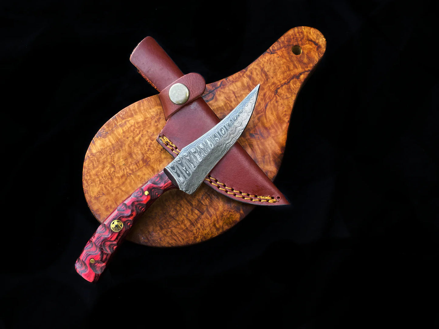 Red Diamond Wood Handle