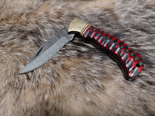 Crimson Folding Knife