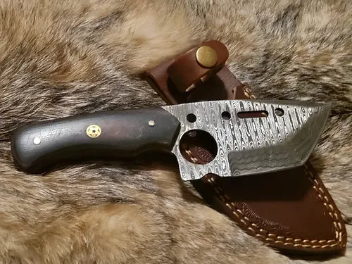 Cleaver Style Damascus Steel Tanto Blade