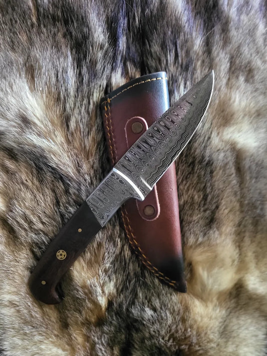 Damascus Camping Knife