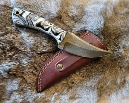 Black and White Swirl Handle
