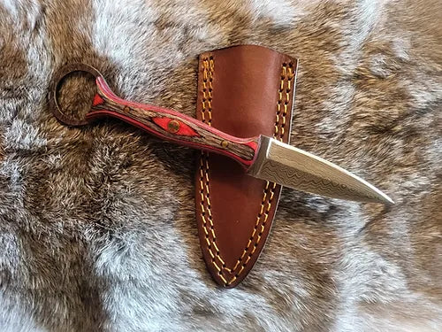 Boot Style Damascus Dagger