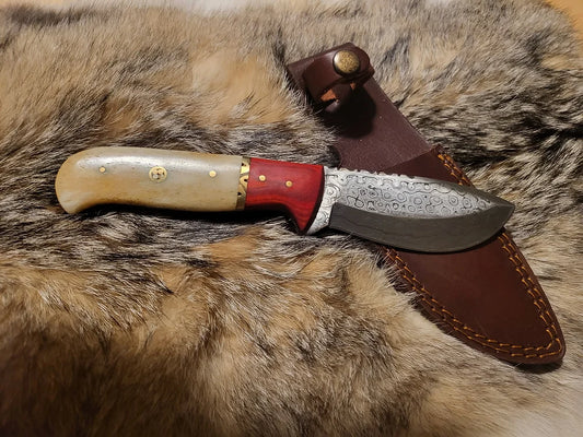 Damascus Steel Camel Bone