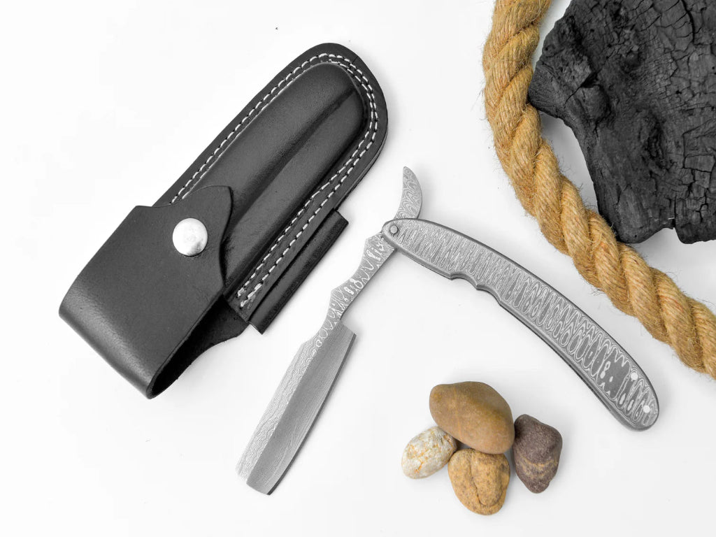 Damascus Steel Straight Razor
